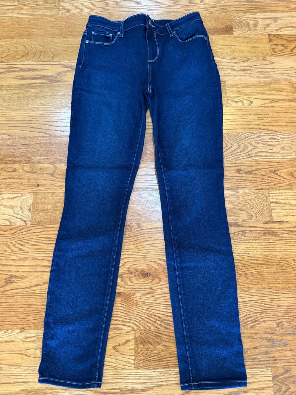 PAIGE Skyline Skinny Jeans Size 29 Dark Wash Mid Rise Stretch
